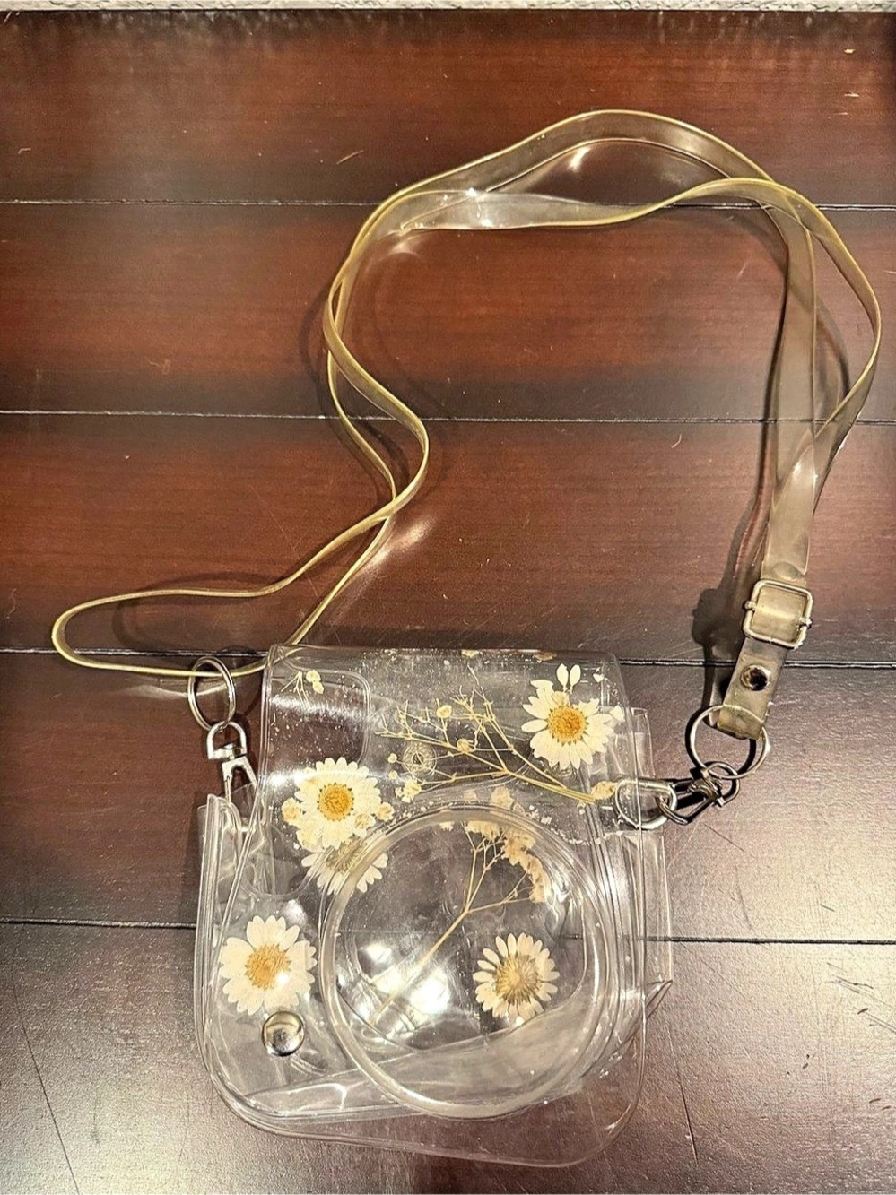 Instax Mini 9 Clear Dried Flowers Camera Case